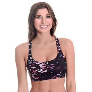 NEW Varley Palisades Scoop Neck Bra w/Cross Back